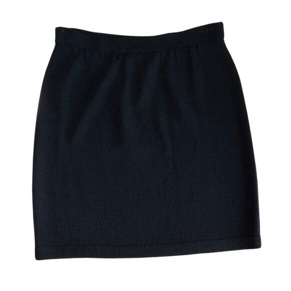 St John Collection by Marie Gray Santana Knit Black Skirt Women's Size 4 Classic - Picture 1 of 5